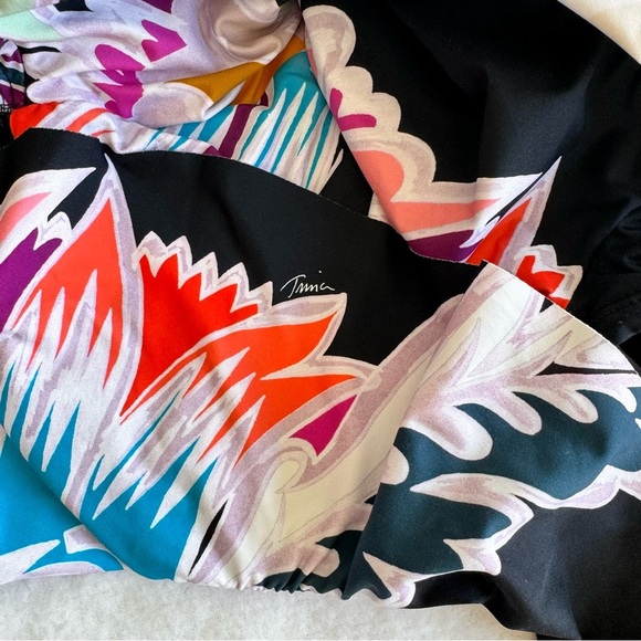 Trina Turk Women's Off-The-Shoulder Ruffle Bandeau One Piece Swimsuit Size 0 - Picture 10 of 10